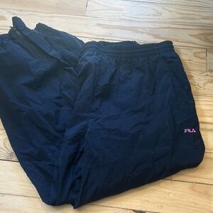 Blue Fila Parachute Pants